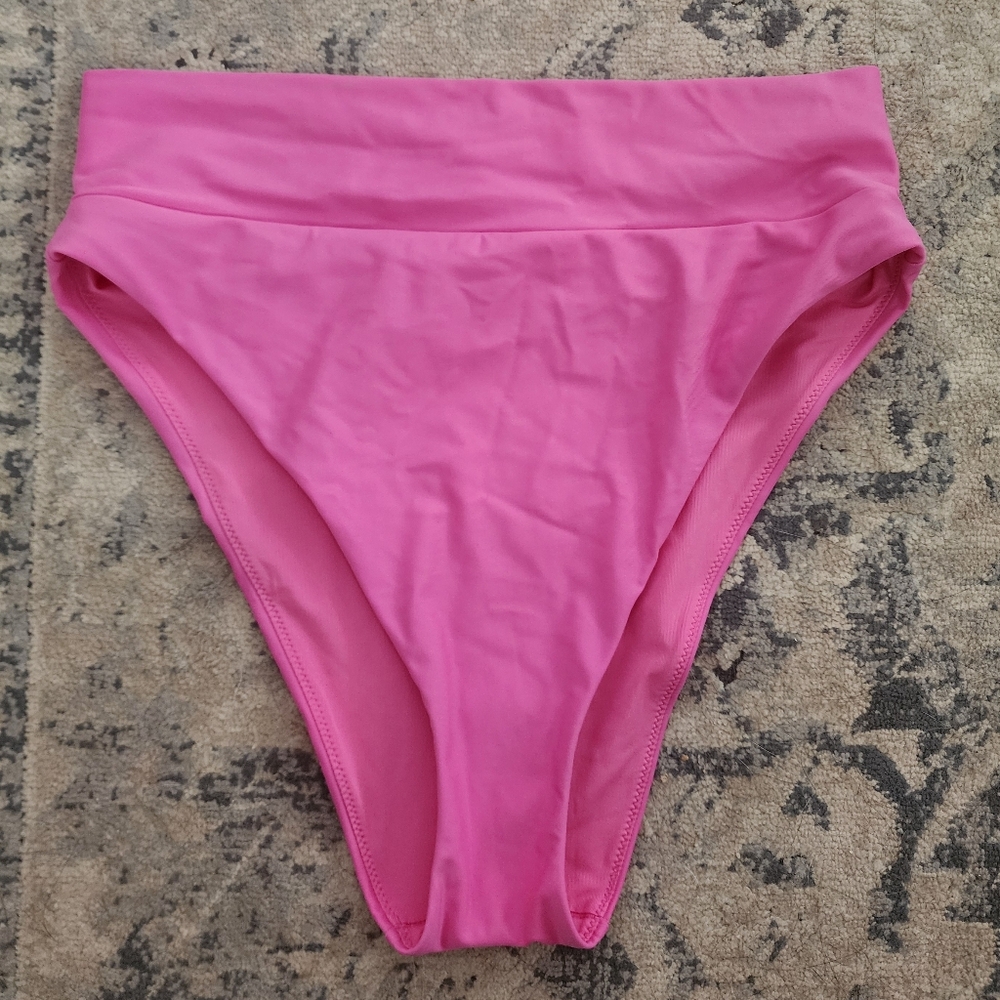 NWT Aerie High Cut Cheeky Bikini Bottoms Sz L